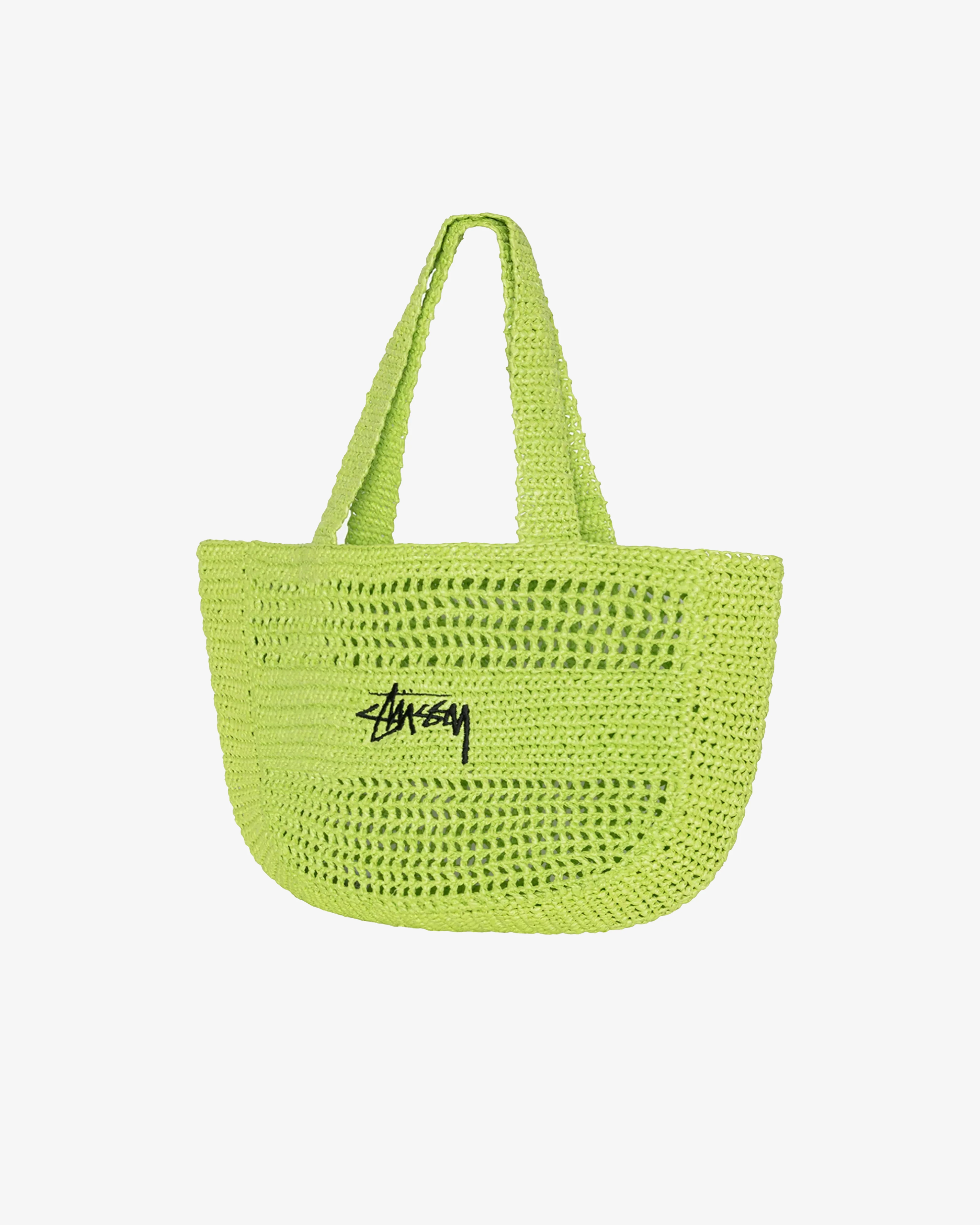 Stüssy - Raffia Bag - (Lime) - Image 2