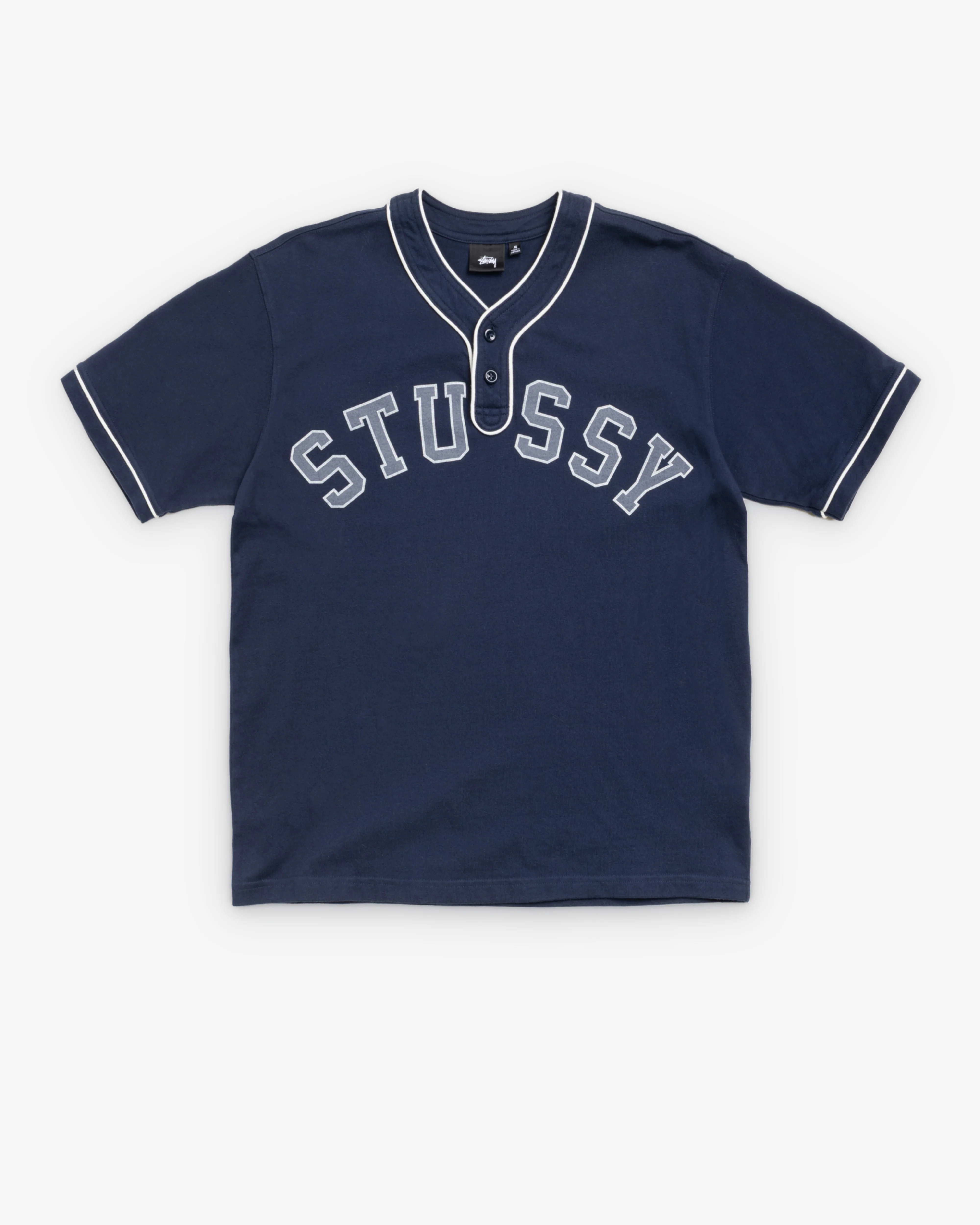 Stüssy - Men's Arch Baseball Jersey - (Navy)