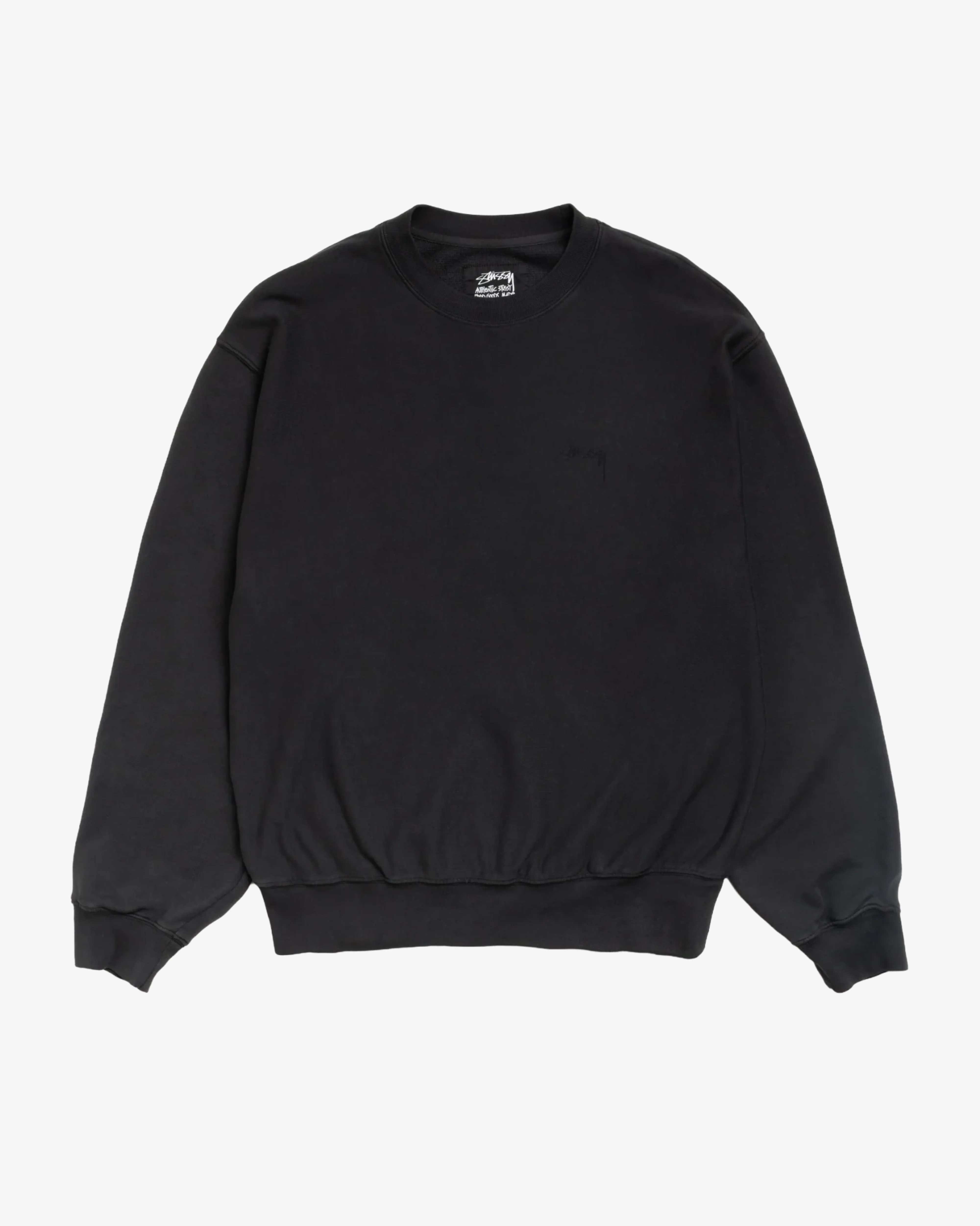 Stüssy - Men's Lightweight Terry Crew - (Black)