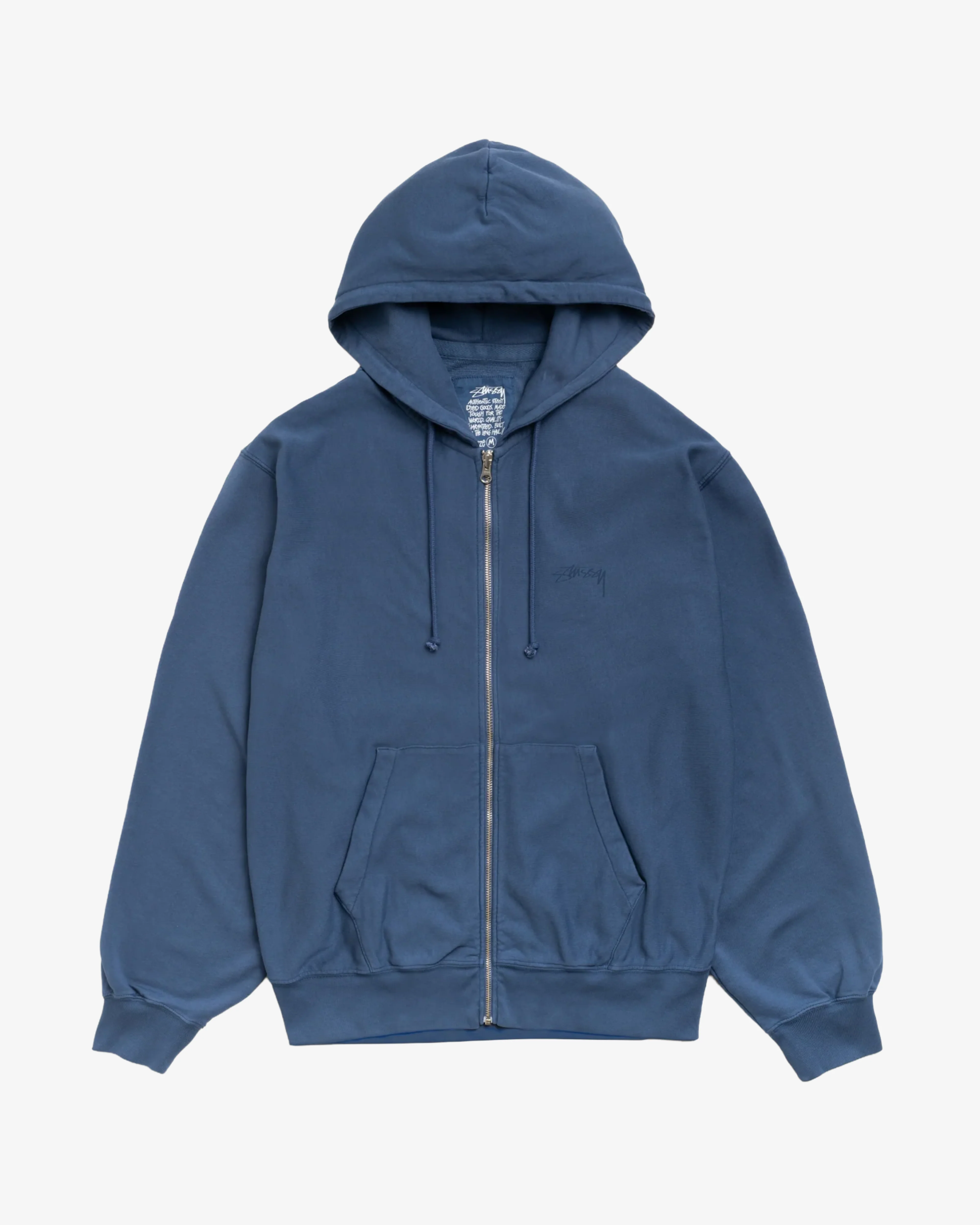 Stüssy - Men's Lightweight Terry Zip Hoodie - (Blue)