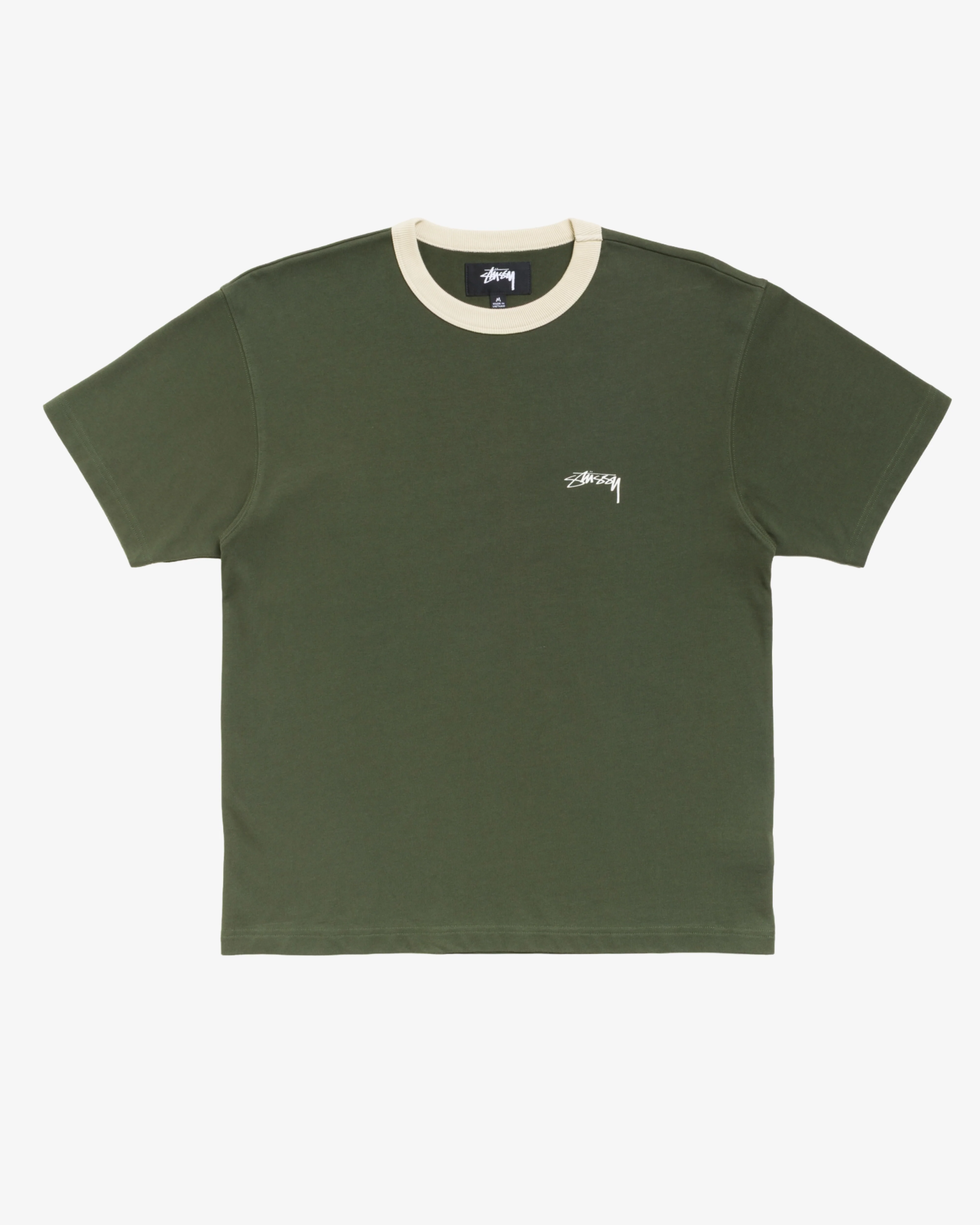 Stüssy -  Men's Ss Ringer Tee - (Olive)