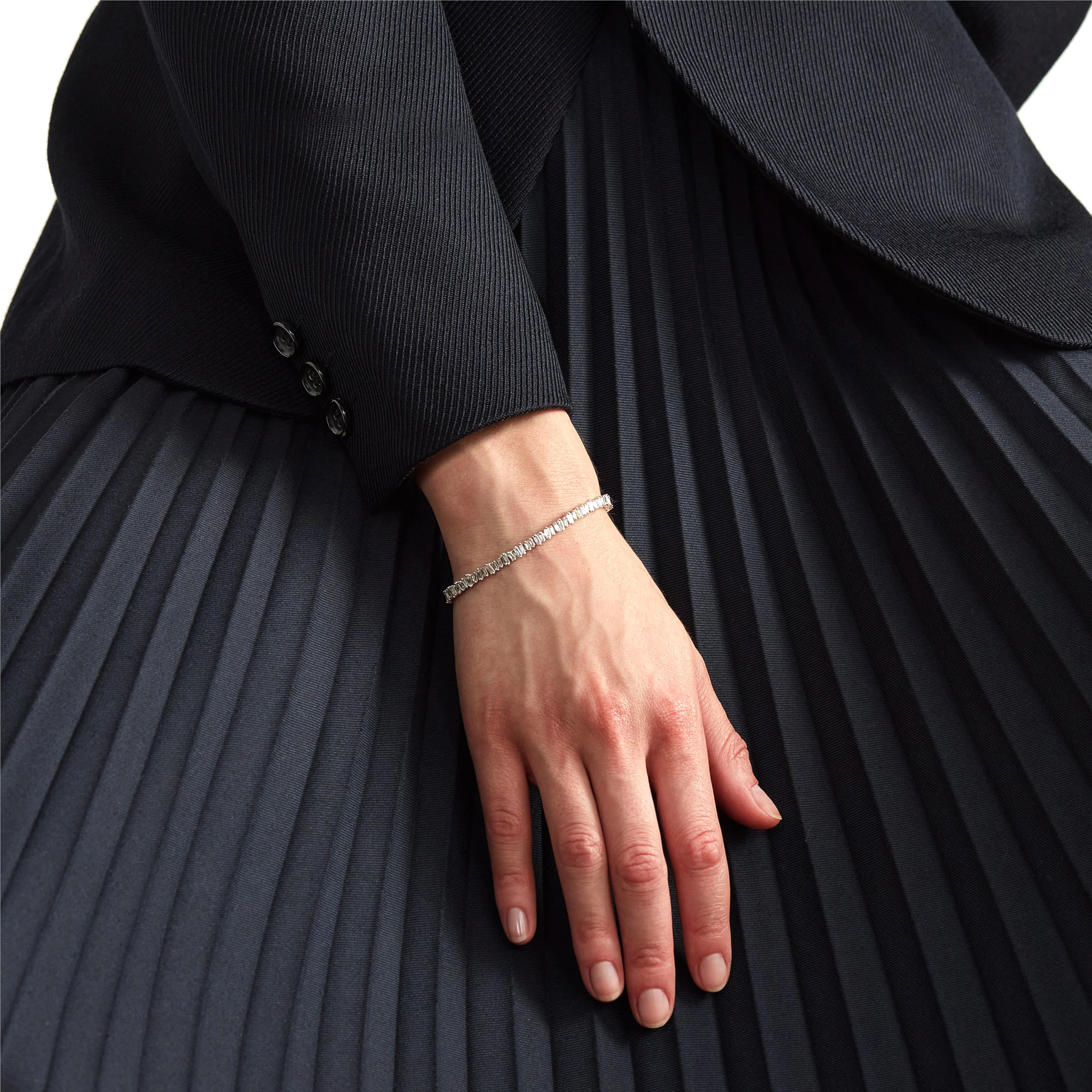 Suzanne Kalan - Baguette Diamond Bracelet - Image 3