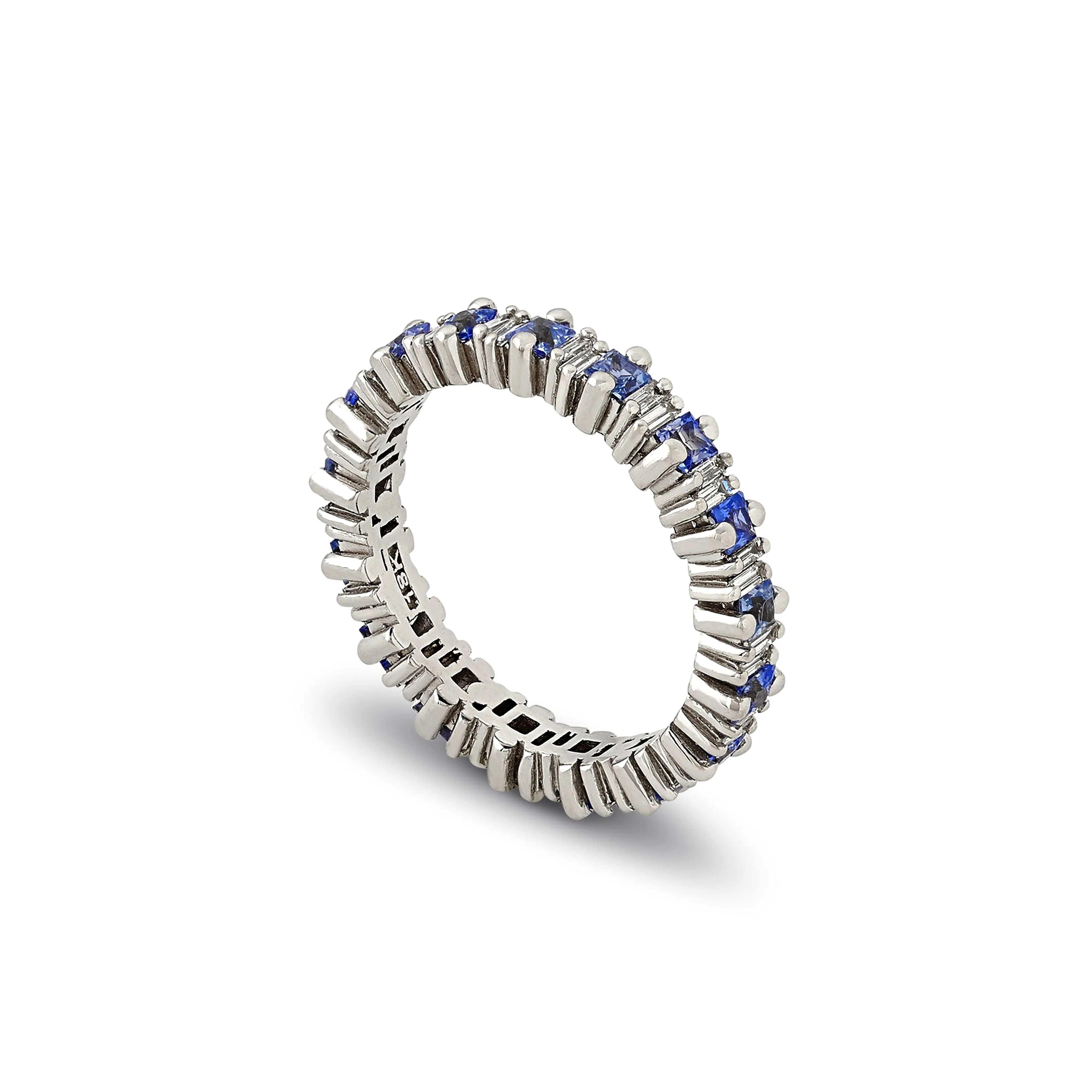 SUZANNE KALAN - Pastel Princess Cut Eternity Band - Image 2