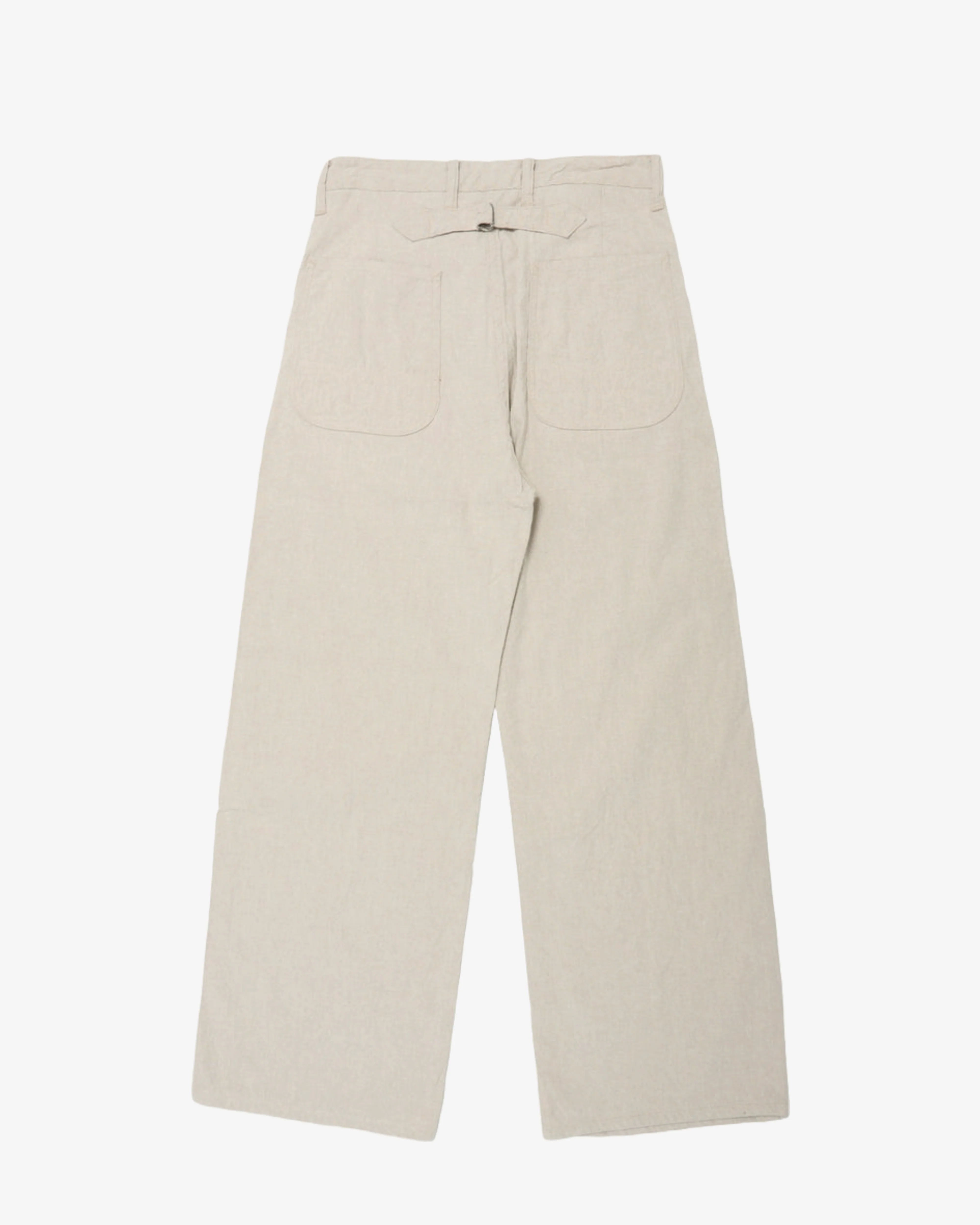 Taiga Takahashi - Men's Lot 222 Painter Pants With Buckle - (Ivory) - Image 2