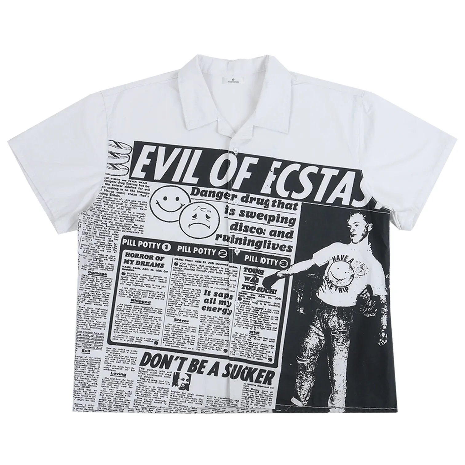 THE SALVAGES - Disco Danger Short Sleeve Shirt - (Black)