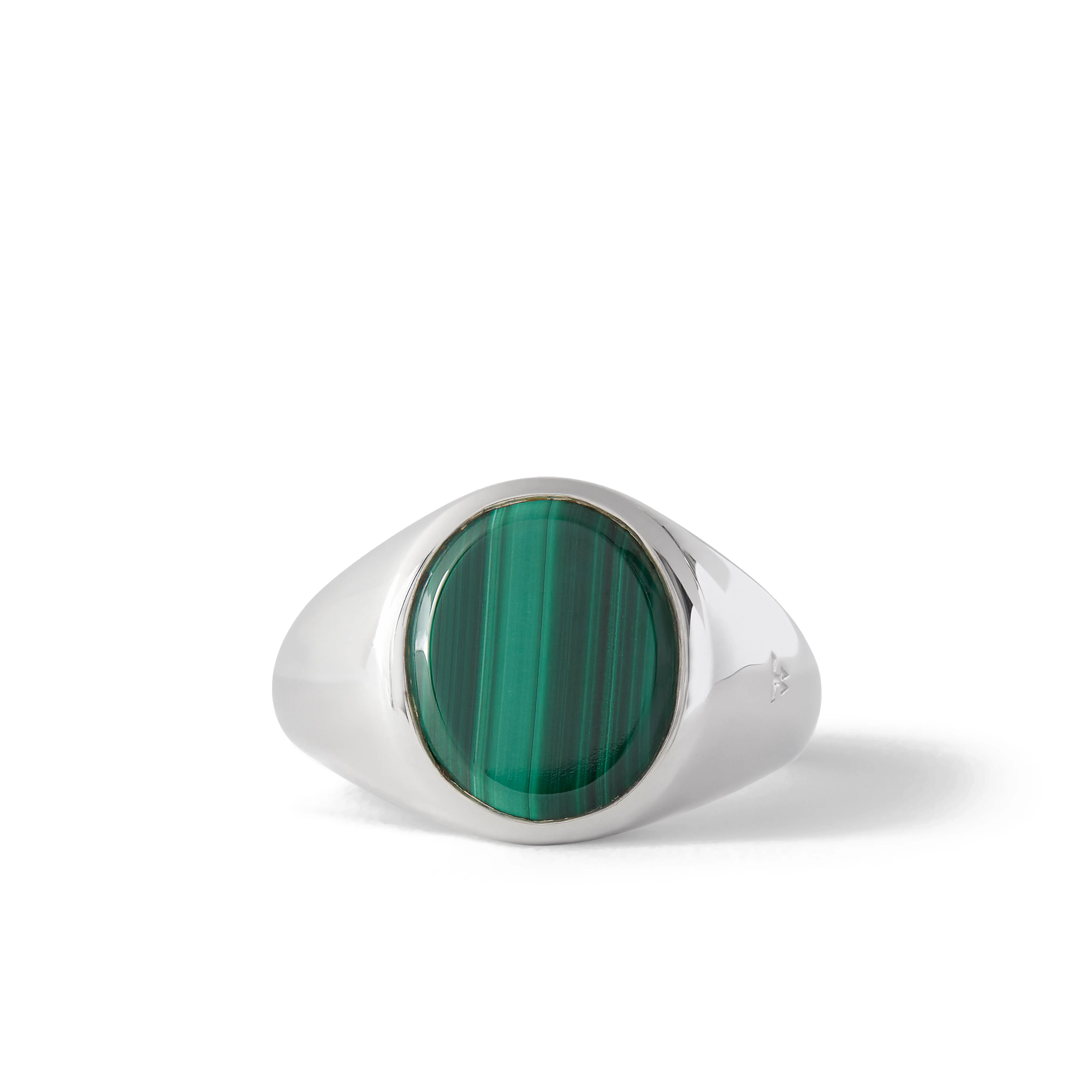 TOM WOOD - Lizzie Ring Malachite - (Silver)