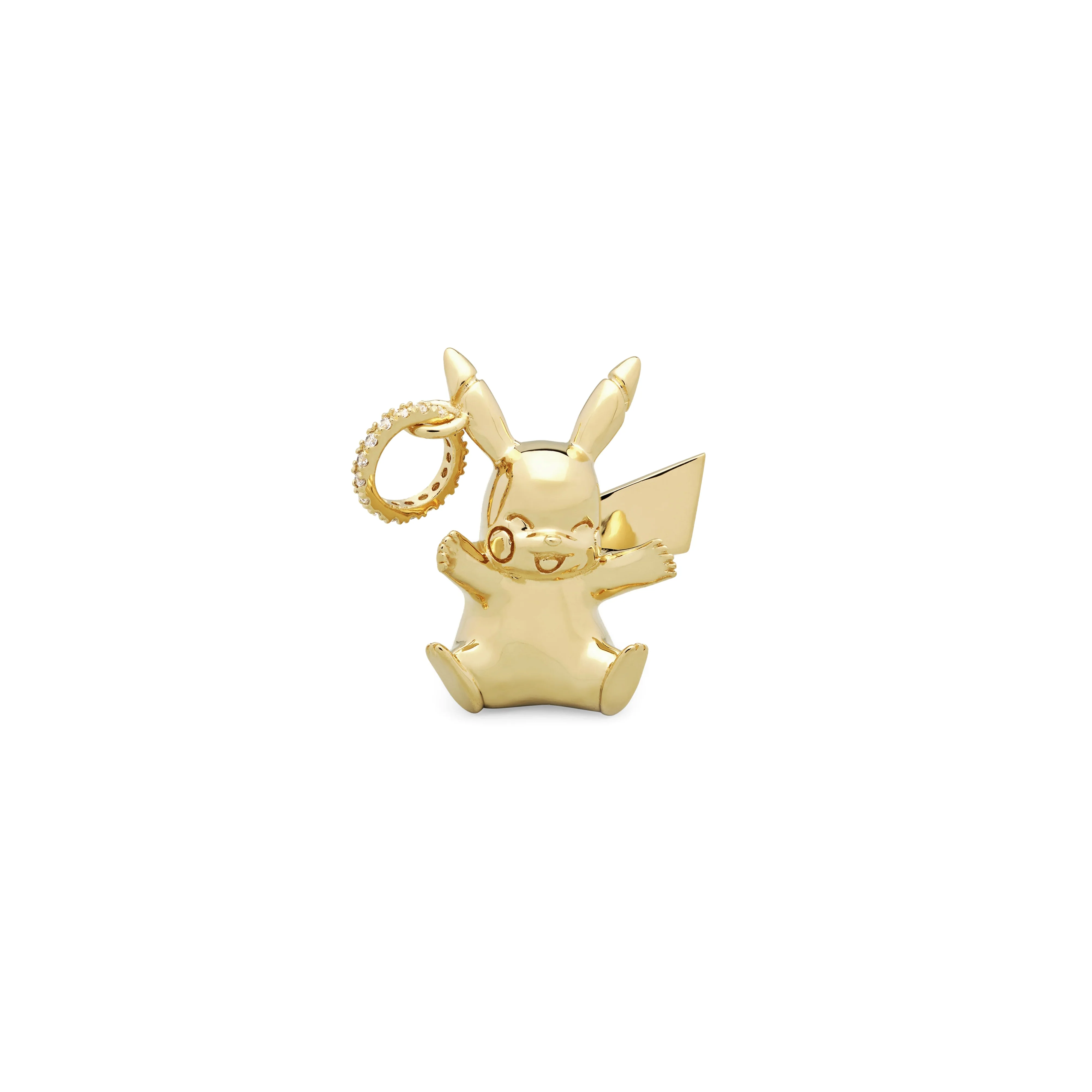 TOM WOOD - Pikachu Happy Gold Charm - (Yellow Gold)