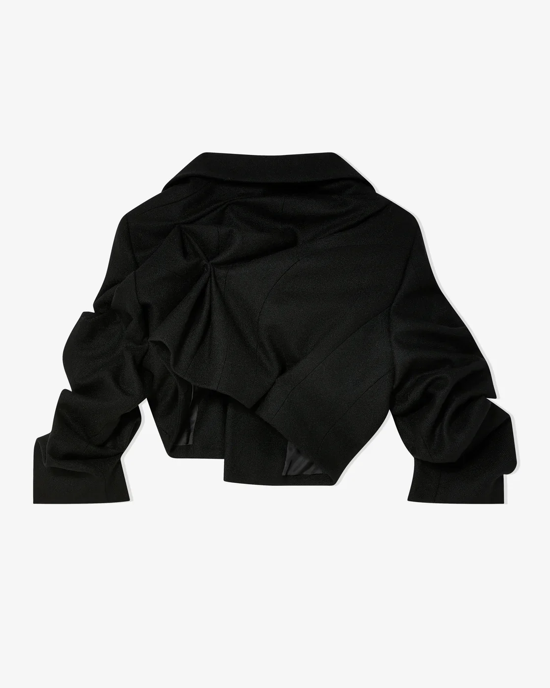 TORISHEJU - Women's Scrunch Cropped Jacket - (Black) - Image 2