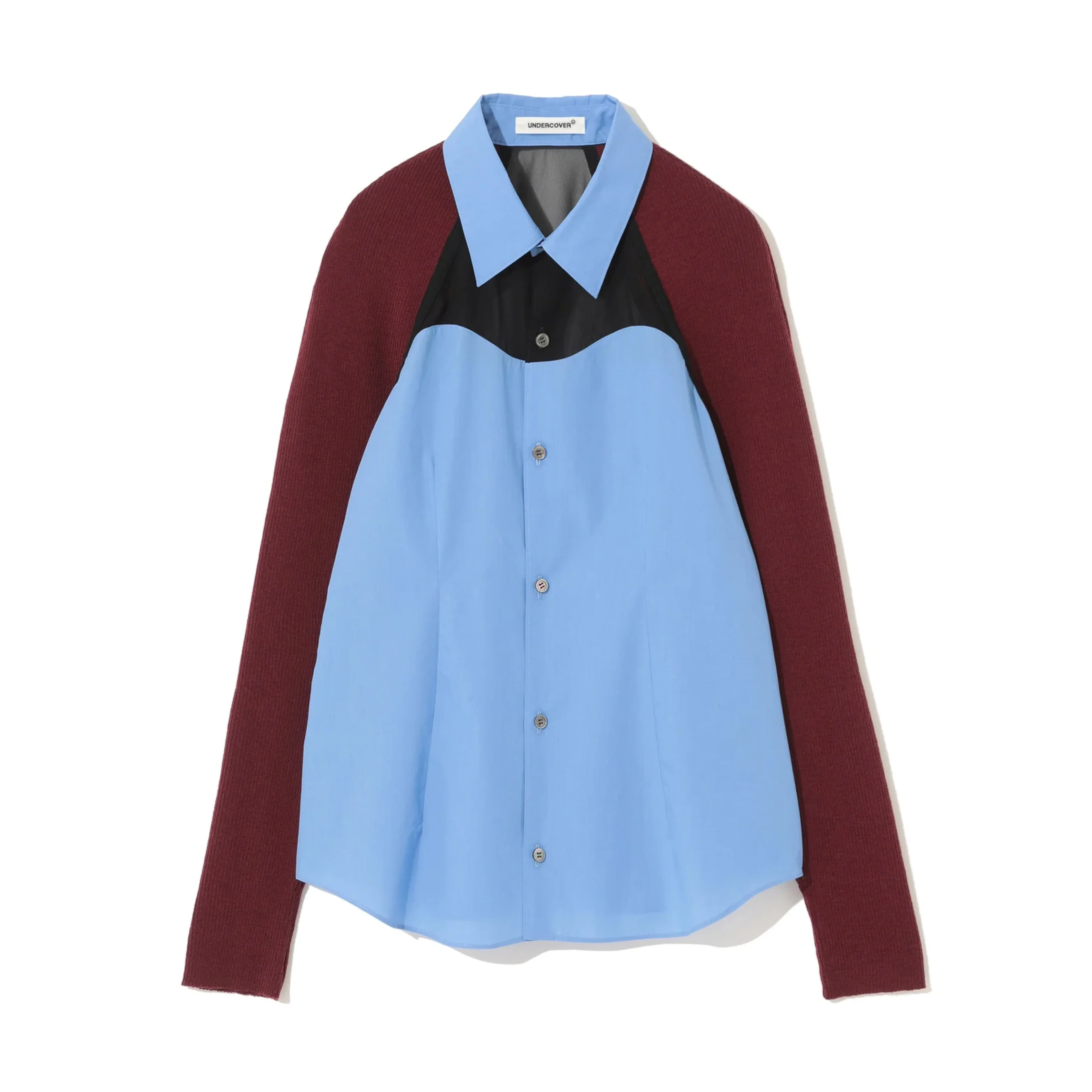 Undercover - Cotton X Wool Knit Shirt - (Light Blue)