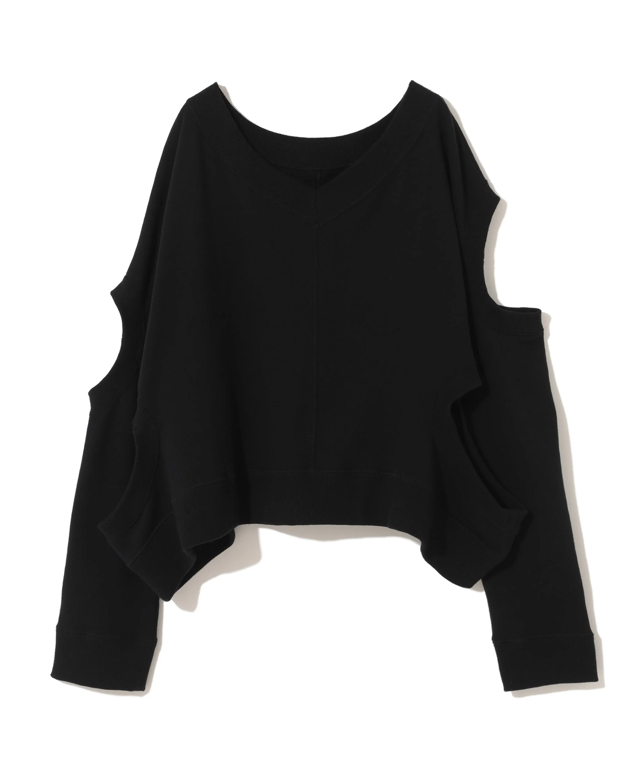 UNDERCOVER - Cut Off Sweatshirt - Black - Image 2