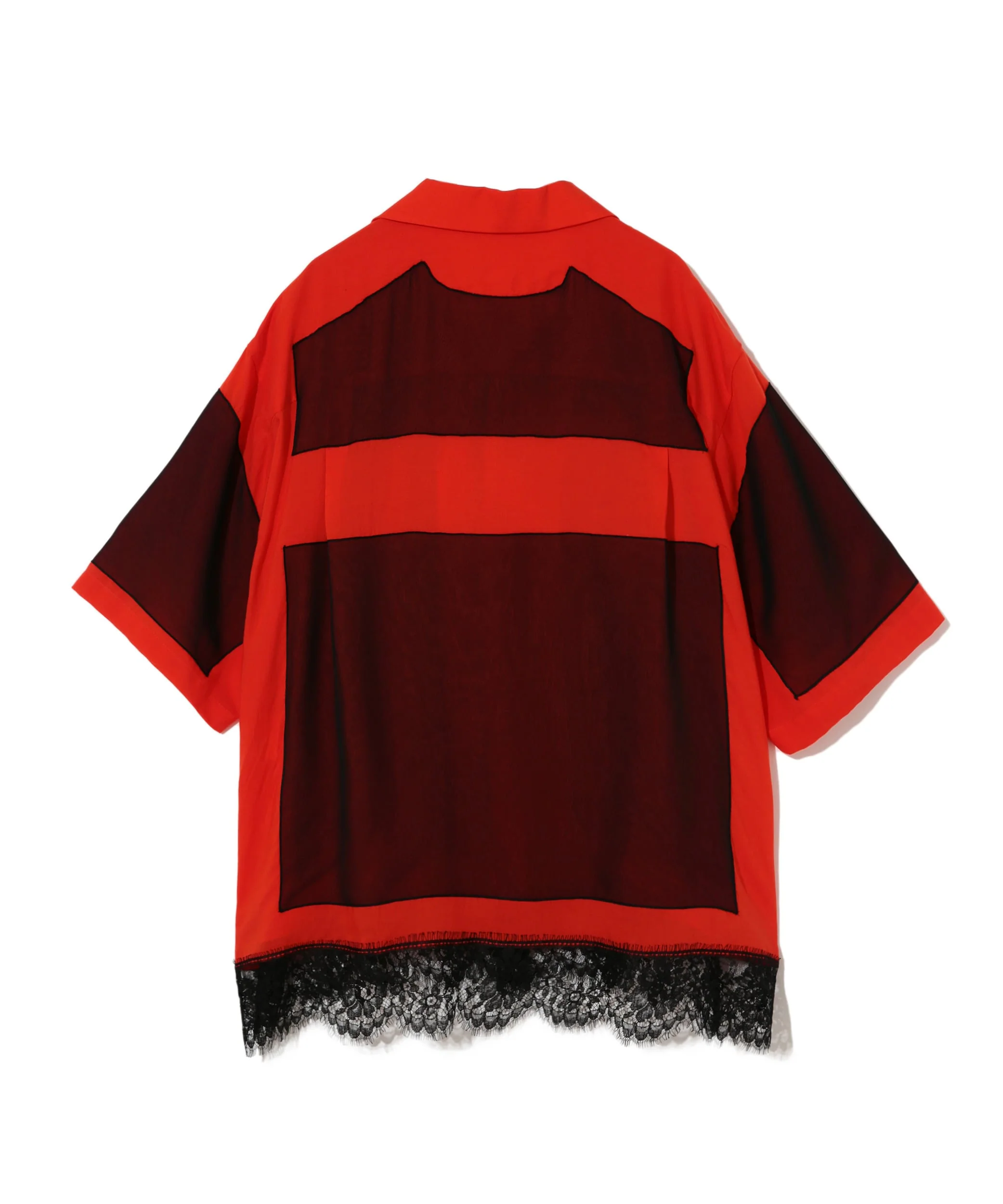 Undercover - Women'S Layered Lace Shirt - (Orange) - Image 2