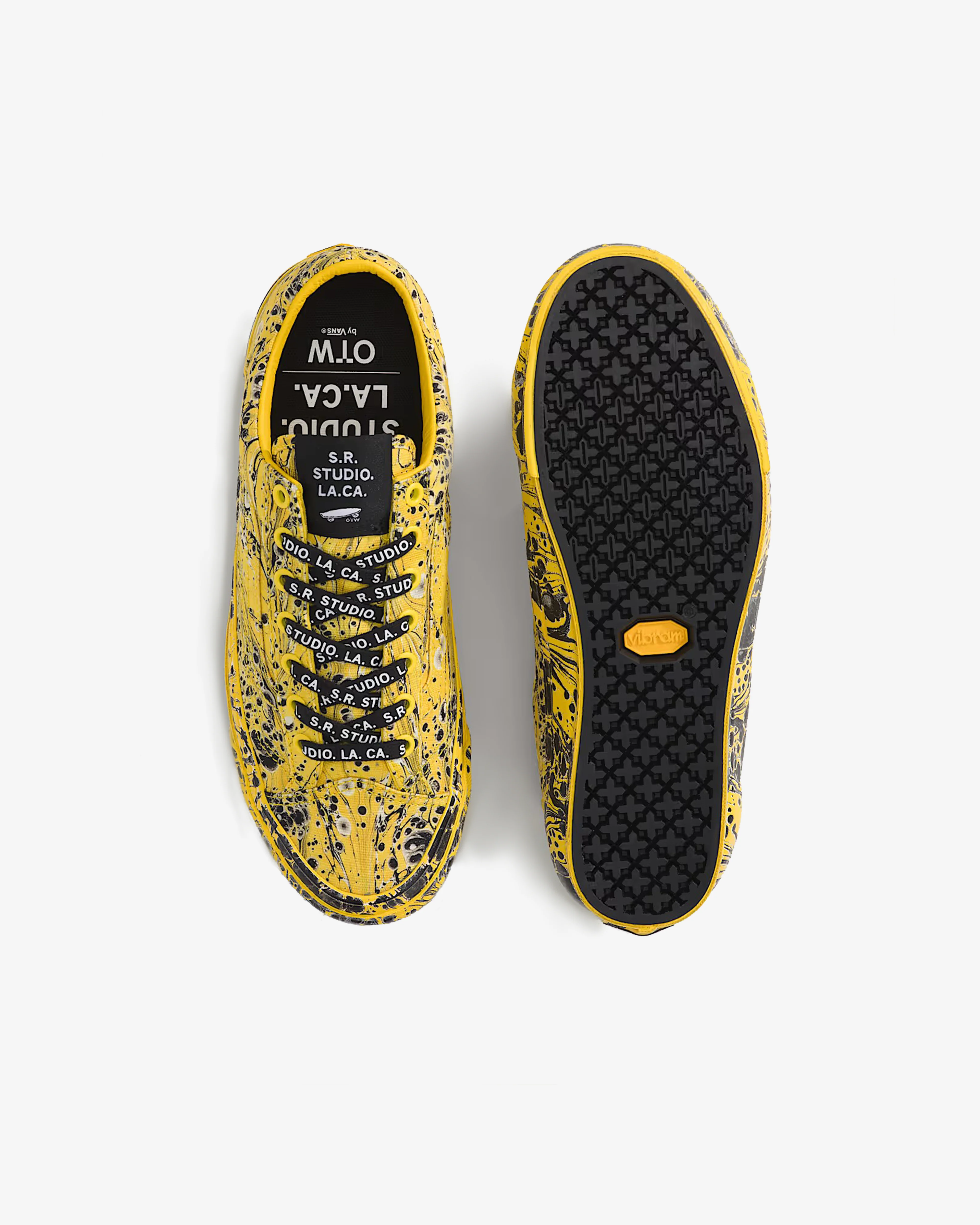 VANS - Men's OTW By Vans x S.R. Studio L.A. CA. Old Skool 36 Vibram Sneakers - (Yellow Abstract) - Image 4