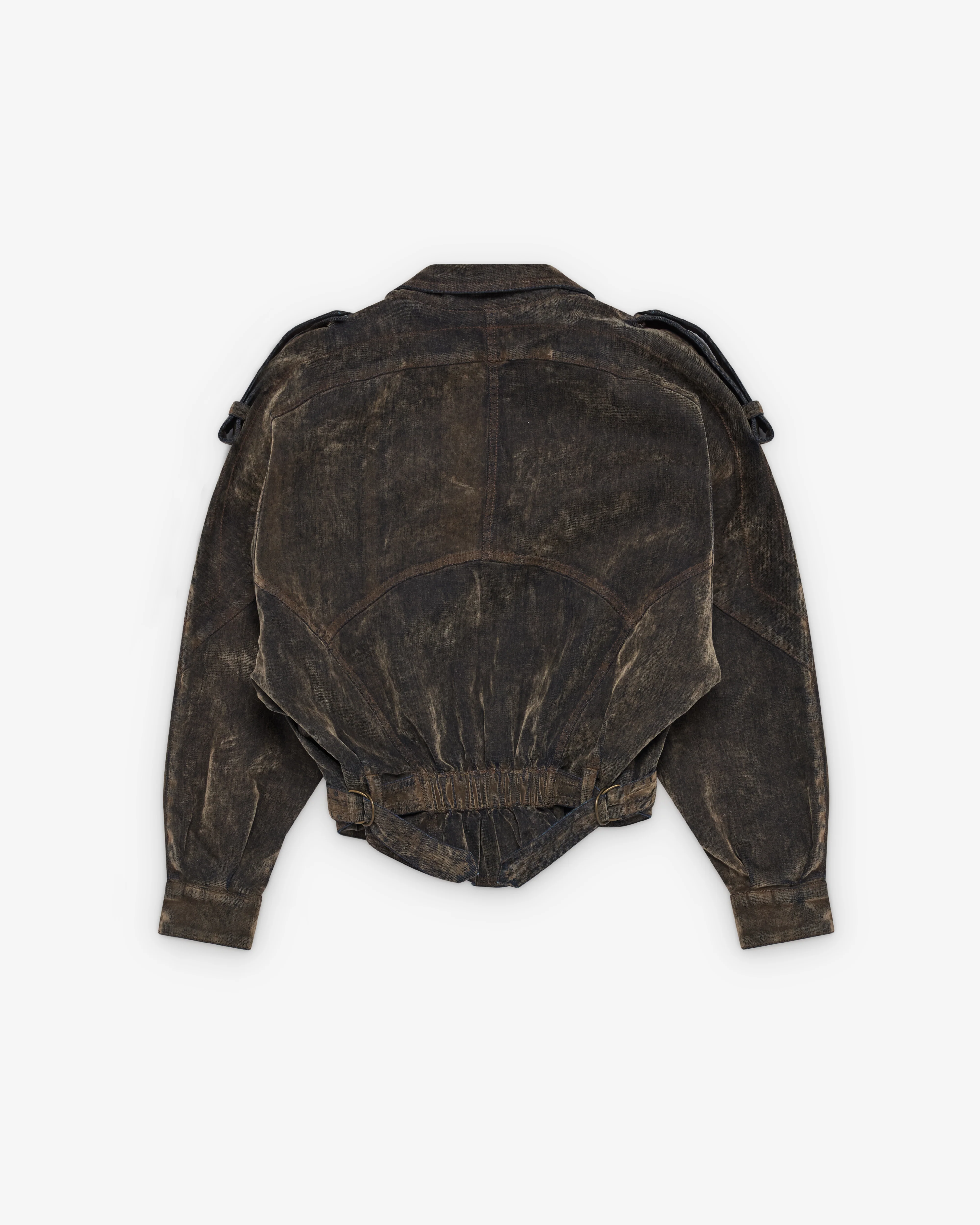 VAQUERA - Women's Flocked Denim Wild West Jacket Woven - (Brown) - Image 2