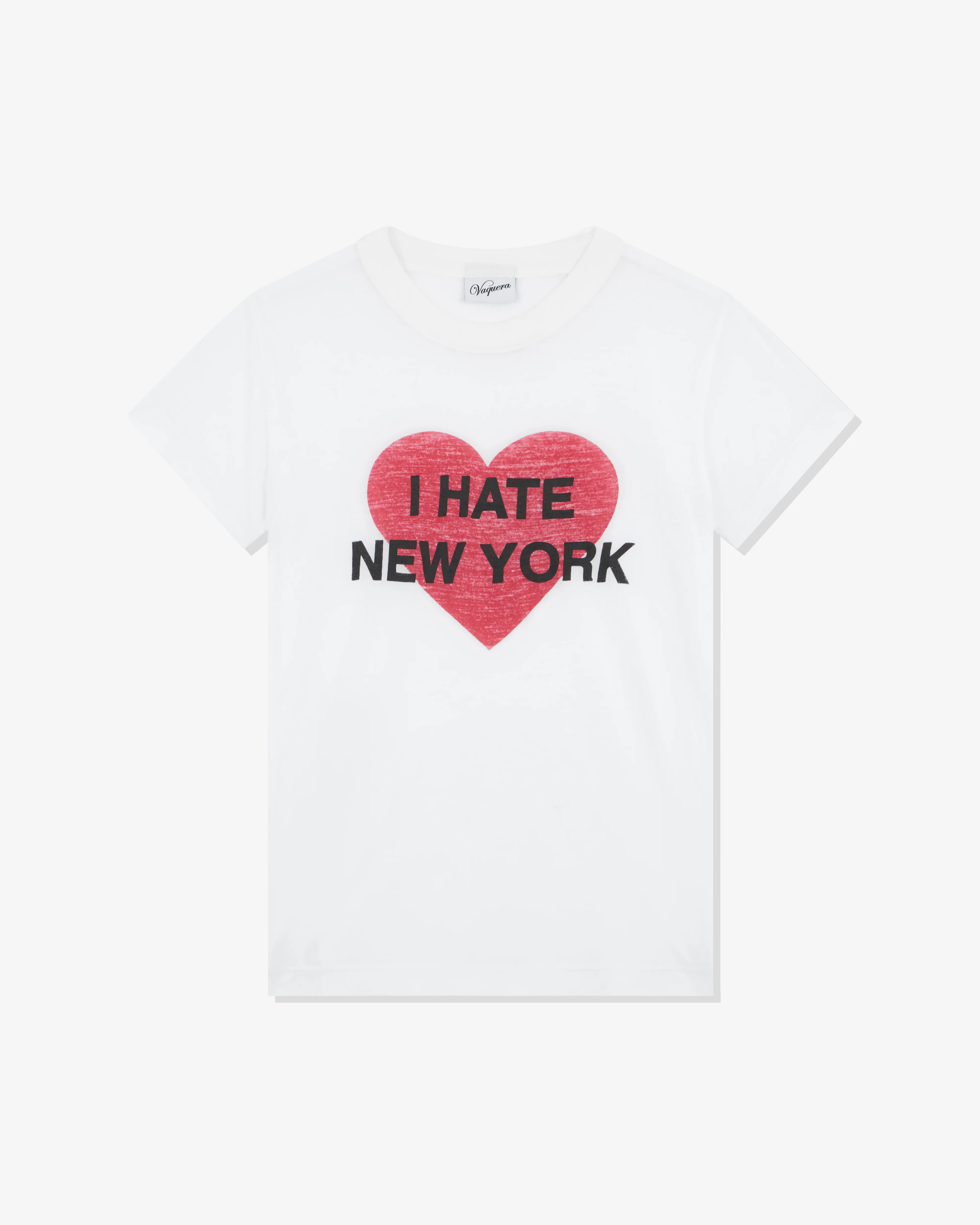 VAQUERA - Women's I Hate Ny T Shirt Knit - (White)