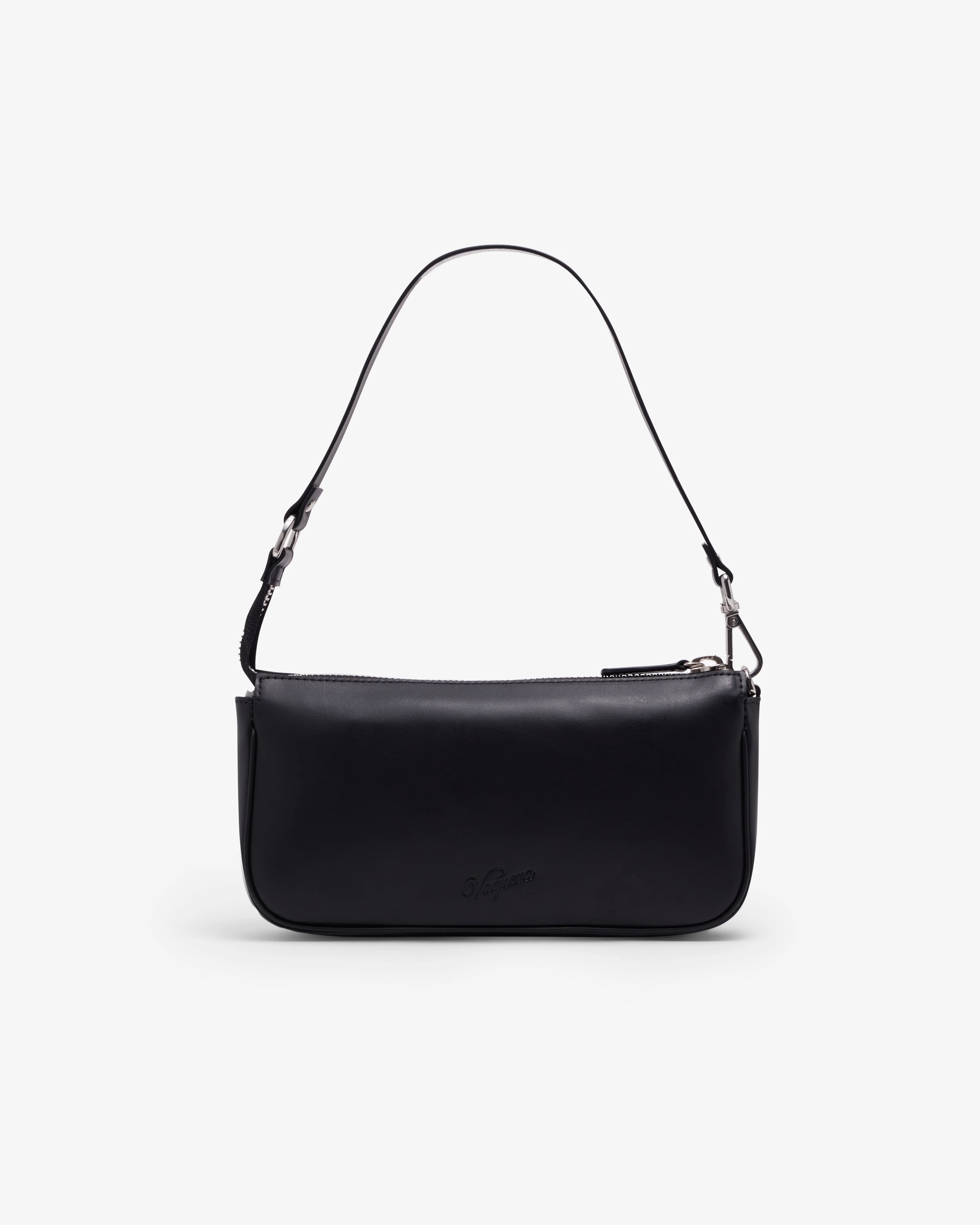 VAQUERA - Women's Trompe L'Oeil Pochette Bag Leather - (Black) - Image 3
