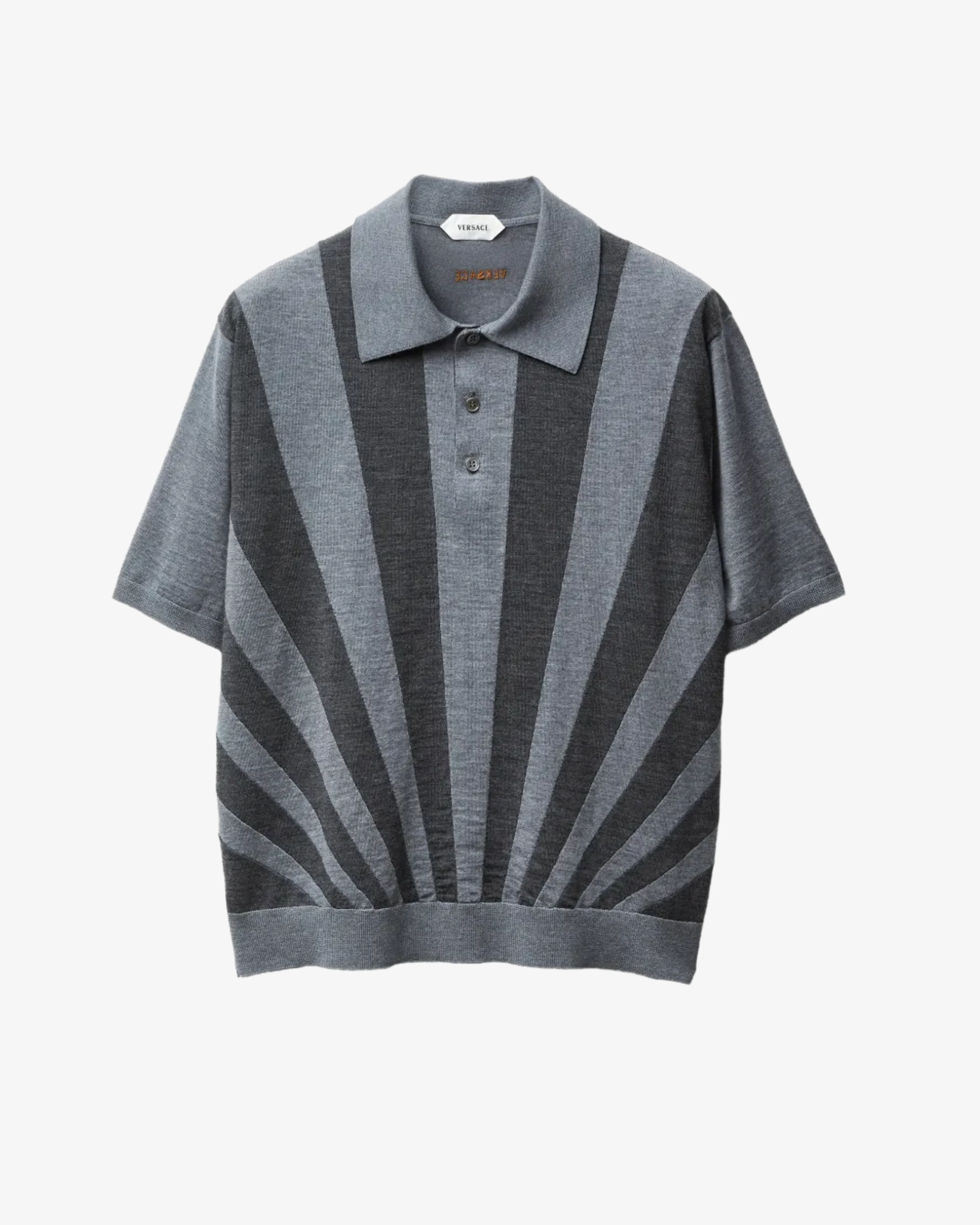 VERSACE - Men's Knit Sweater Rays Intarsia - (Grey)