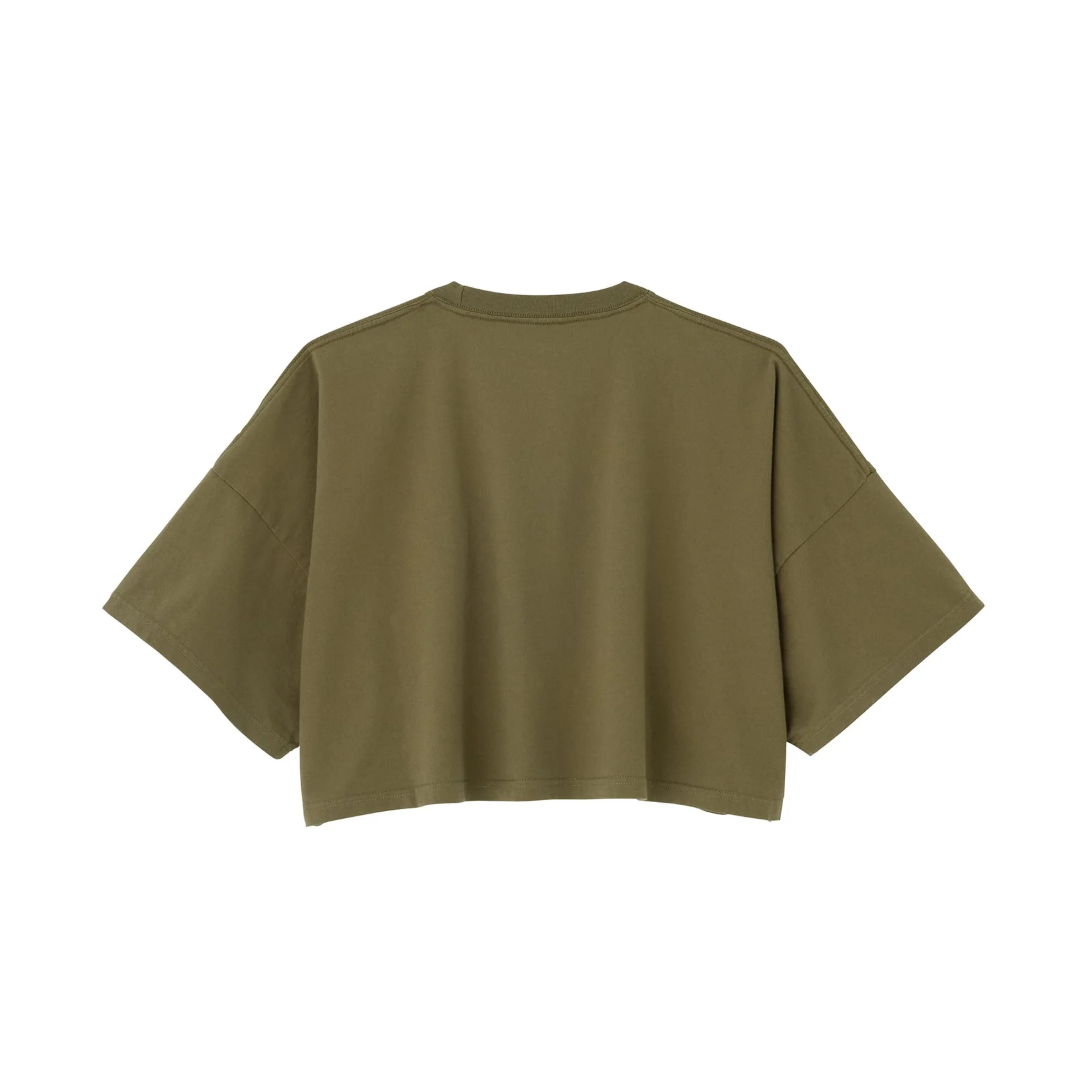 X-GIRL - Box Logo S/S Wide Tee - (Olive) - Image 2